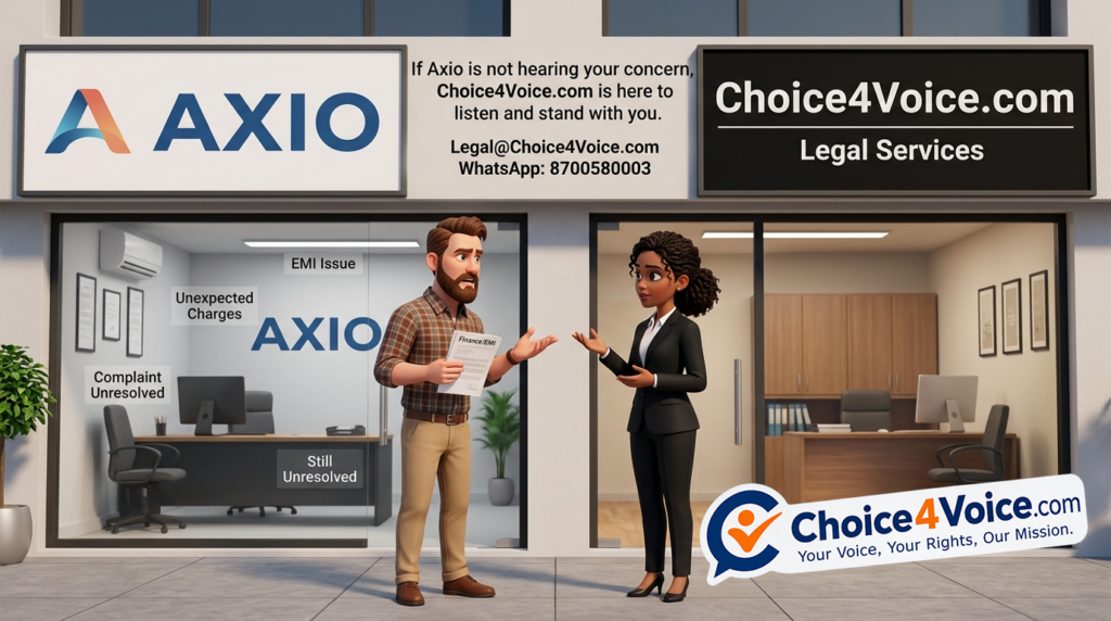 Axio Complaint? Choice4Voice.com Can Help You Raise Your Concern
