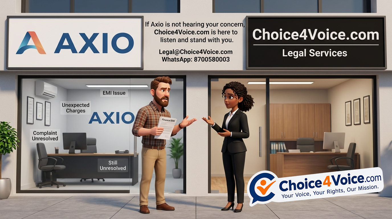 Axio Complaint? Choice4Voice.com Can Help You Raise Your Concern
